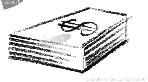 Image of sketched stack of Dollars