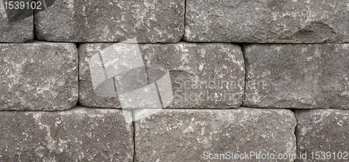 Image of dry masonry wall detail