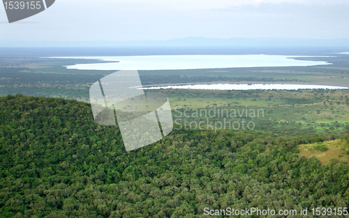 Image of aerial view of the Queen Elizabeth National Park