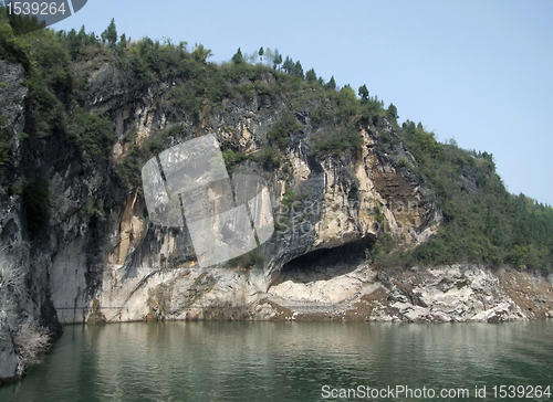 Image of rock formation at River Shennong Xi