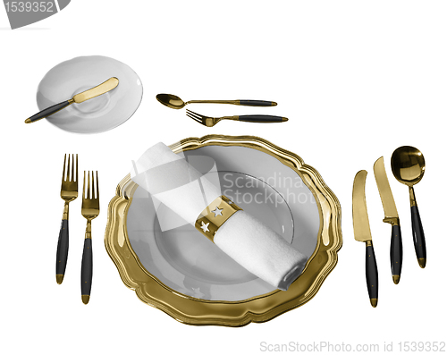 Image of festive place setting