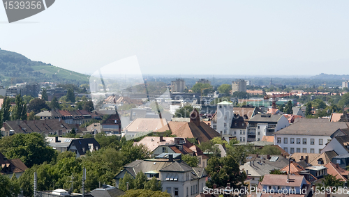 Image of aerial view of Freiburg im Breisgau