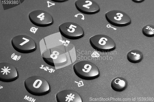 Image of dark phone keypad