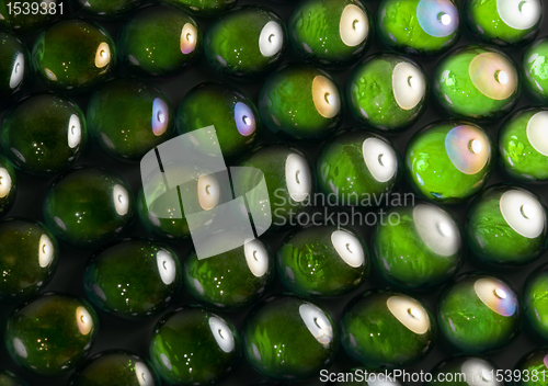 Image of iridescent glass beads