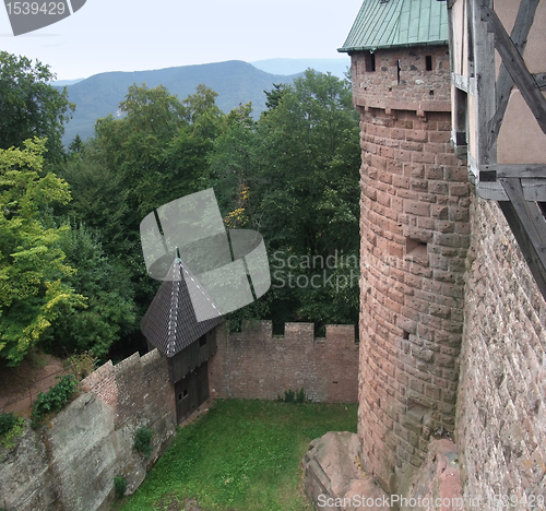 Image of courtyard of the Haut-Koenigsbourg Castle