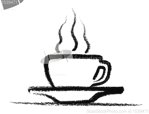 Image of sketched hot cup