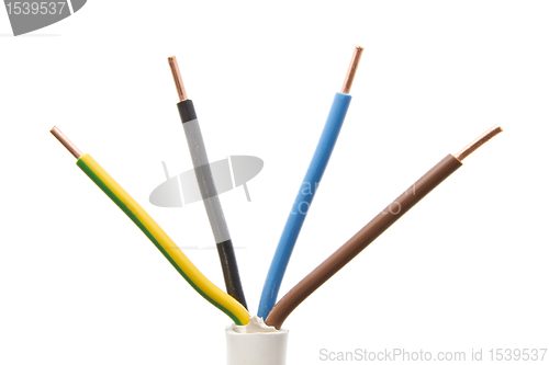 Image of Colorful  electrical wire