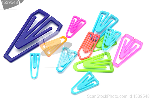 Image of Colorful paper-clips