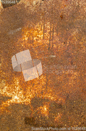 Image of Rusty metal plate. 