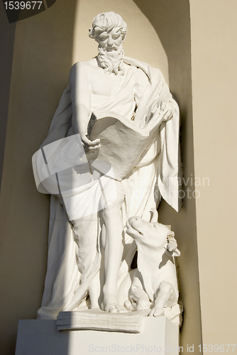 Image of Sculpture of shepherd. 