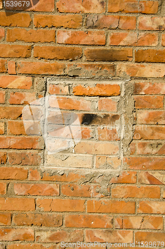 Image of Red brick wall. 