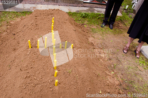 Image of New grave.