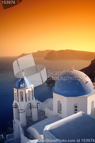 Image of Church sunset vertical