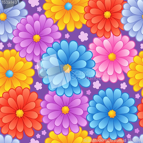 Image of Flowery seamless background 4
