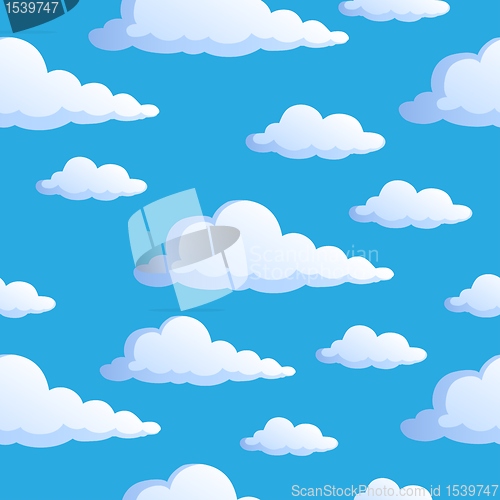 Image of Seamless background with clouds 1