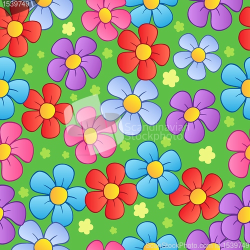 Image of Flowery seamless background 1