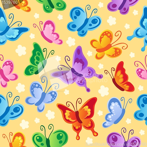 Image of Butterfly seamless background 1