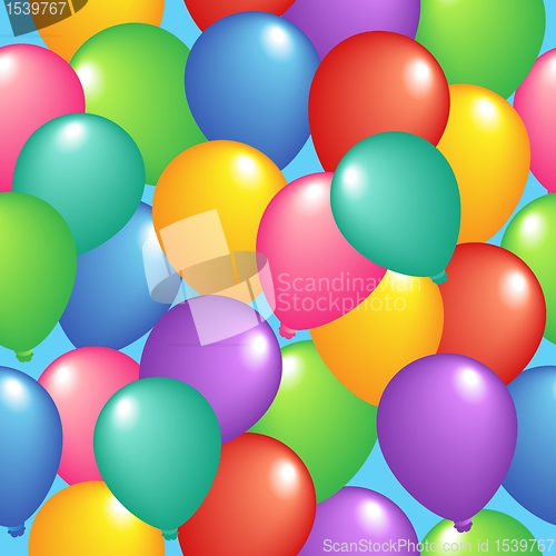 Image of Seamless background with balloons 1