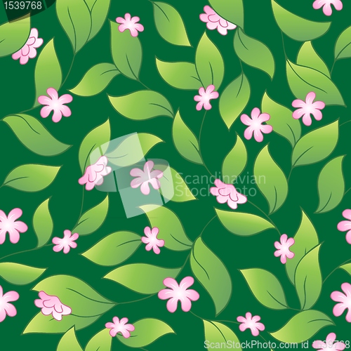 Image of Flowery seamless background 2