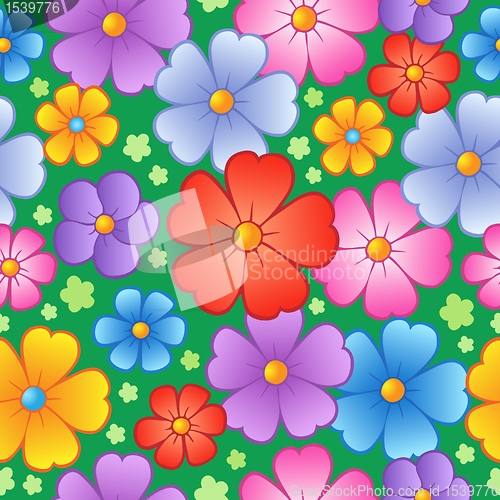 Image of Flowery seamless background 6