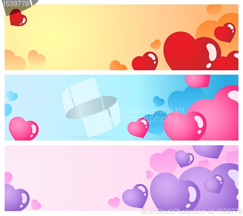 Image of Heart banners collection 1