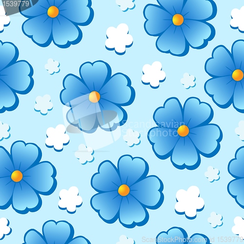 Image of Flowery seamless background 7
