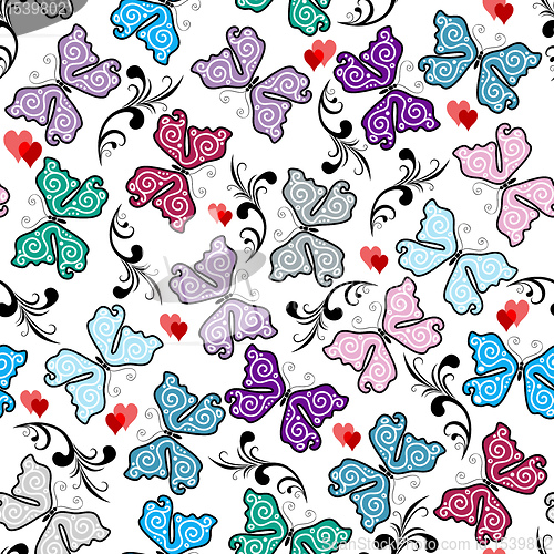 Image of Floral valentine pattern
