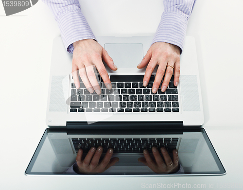 Image of woman use laptop