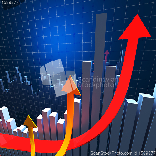 Image of financial chart background