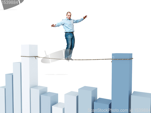 Image of financial acrobat