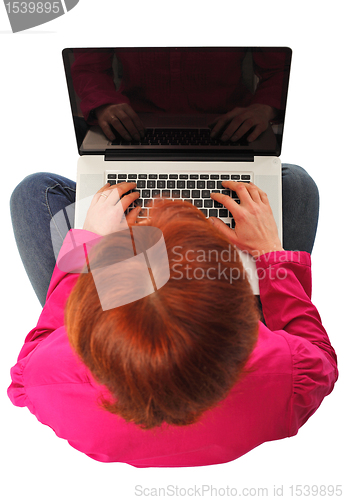 Image of woman with pc