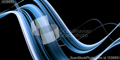 Image of Abstract blue wave