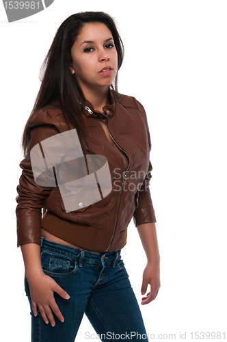 Image of Brown leather
