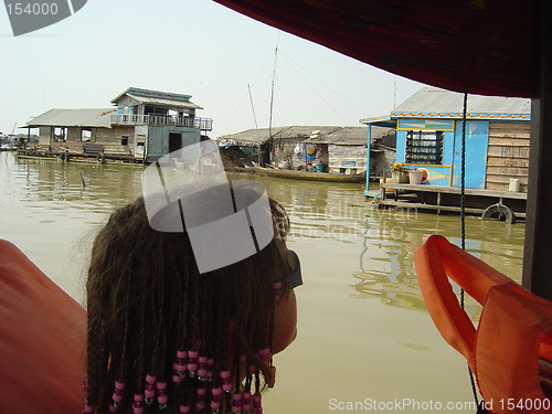 Image of turist on water