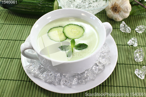 Image of iced cucumber soup
