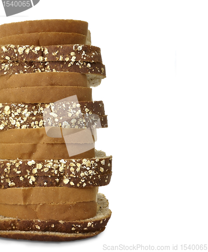 Image of White And Dark Bread Slices