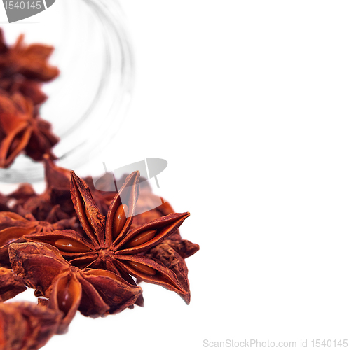 Image of anise star isolated on white