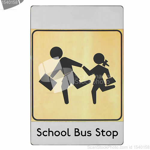 Image of School bus stop sign