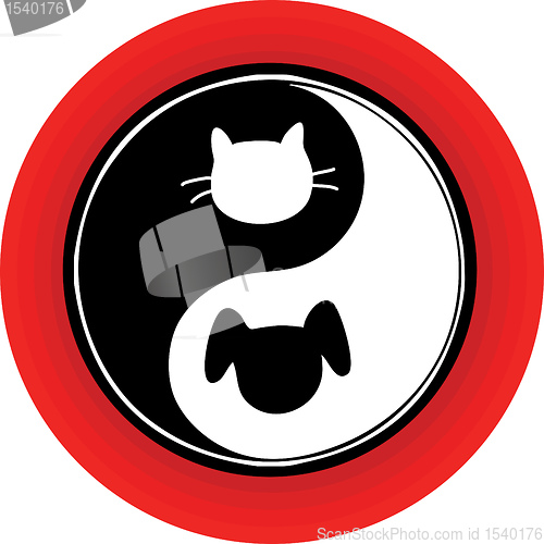 Image of Yin Yang Cat Dog