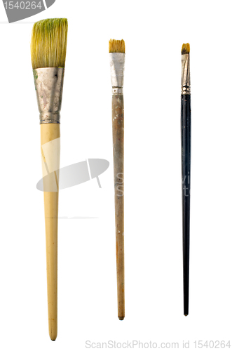 Image of Used art brushes