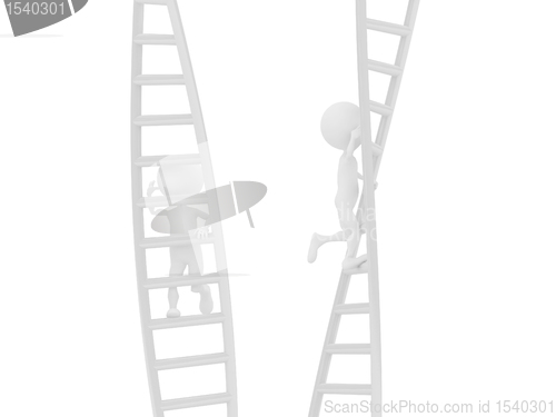 Image of Competition. Concept. 3d illustration. 