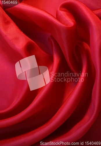 Image of Smooth Red Silk as background