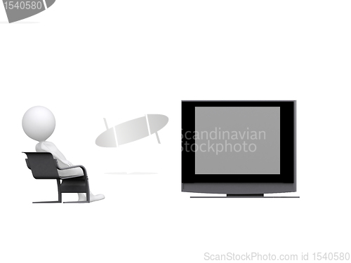 Image of Person watches TV 