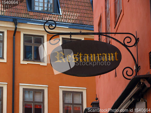 Image of Old restaurant sign