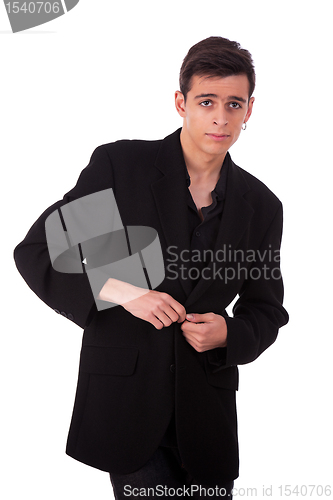 Image of young man, isolated on white background