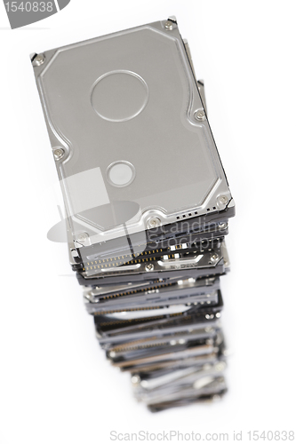 Image of stack of hard drives