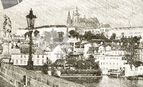 Image of Prague Castle Sketch