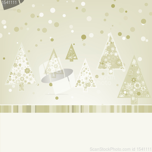 Image of Beautiful Christmas trees. EPS 8