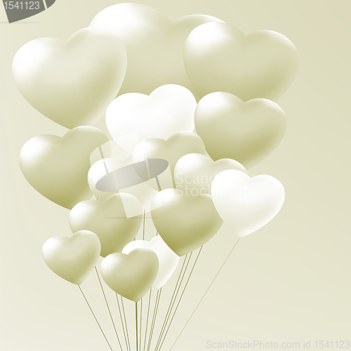 Image of Elegant balloons heart valentine's day. EPS 8