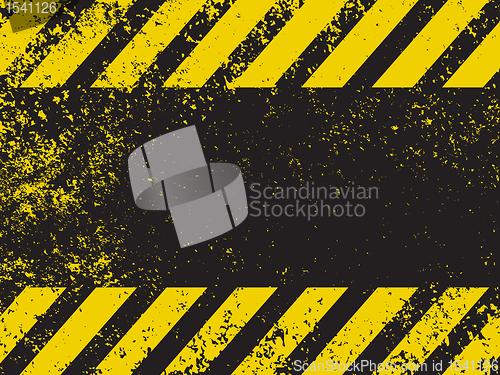 Image of A grungy and worn hazard stripes texture. EPS 8